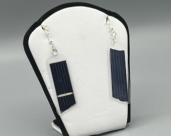 Solar Panel Earrings - Sterling Silver