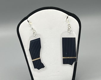 Solar Panel Earrings - Sterling Silver