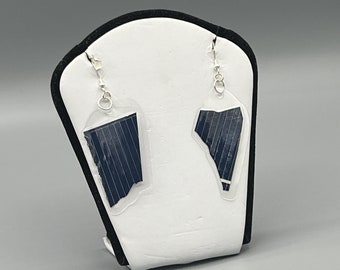 Solar Panel Earrings - Sterling Silver