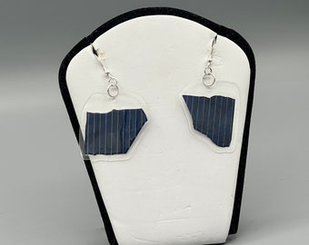 Solar Panel Earrings - Sterling Silver