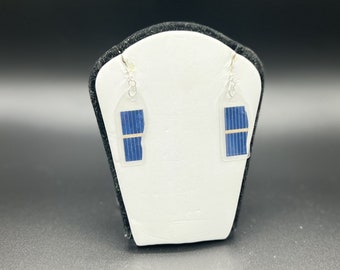 Solar Panel Earrings - Sterling Silver