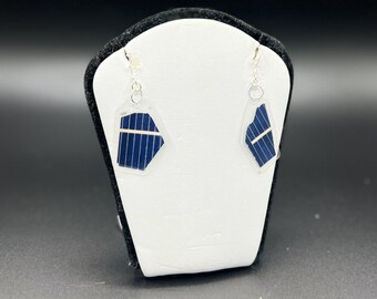 Solar Panel Earrings - Sterling Silver