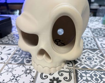 Esconderijo em forma de crânio de réptil para aquários | Caverna para répteis | Ornamento para aquário | Esconderijo para terrário