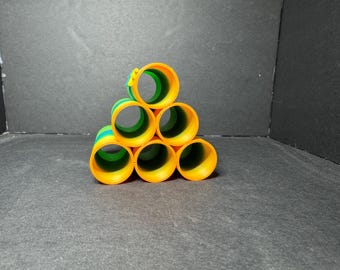 Esconderijo para camarão impresso em 3D com estampa de arco-íris, abrigo empilhável para aquário.