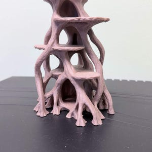 Root Tangle Platform Hide – Multi-Level Reptile Climbing Structure, Gecko Tree Hide, Terrarium Decor