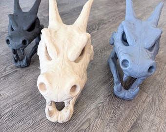 Reptilienversteck mit Drachenschädel, 3D-gedruckte Terrarienhöhle, Fantasie-Reptiliendekoration, Versteck für Schlangen, Geckos und Bartagamen