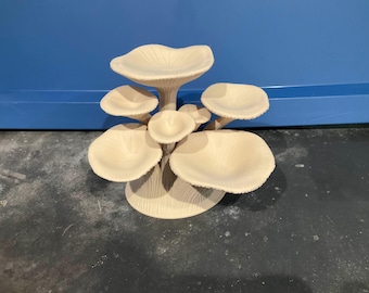 Banquinho em formato de cogumelo – Decoração para répteis e anfíbios com vários níveis