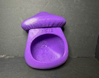 Toca de cogumelo impressa em 3D - Decoração para terrário de rã-arborícola e lagartixa