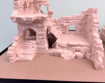 Ruínas Antigas - Decoração para Répteis - Impressão 3D - Estrutura para Escalada em Templo Antigo