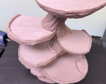 Plataforma para Répteis em Formato de Cogumelo | Prateleira de Escalada | Decoração para Recinto de Répteis Arborícolas