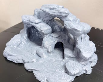 Felsiges Reptilienversteck | Kletterhöhle & Tunneldekoration | Beschäftigungsmöglichkeit für Bartagamen | Versteck für Leopardgeckos | Terrarienfelsen
