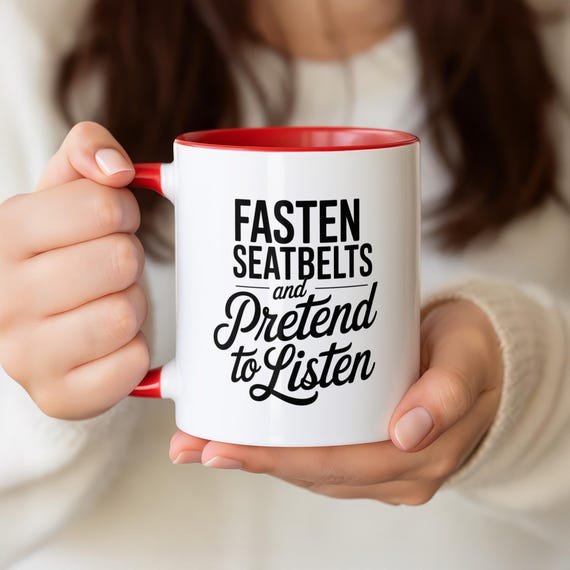 Funny Flight Attendant Gift: Accent Mug for Cabin Crew, Aviation Theme  Ceramic Cup, 11oz and 15oz, Personalised