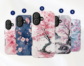 Etui na telefon z motywem kwiatu wiśni: japońska sztuka Sakury na iPhone'a 17 16 15 14 13 12, Samsunga S26 S25 S24 S23, Google Pixel 9 8 7