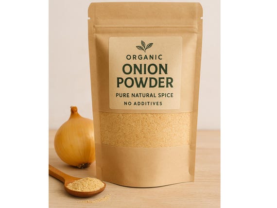 Onion Powder: 100% Pure Dehydrated Ground Spice