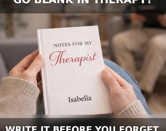 Personalisiertes Therapie-Journal, Notizen für mein Therapeuten-Notizbuch, Journal für psychische Gesundheit, Selbstreflexions-Journal, Selbstfürsorge-Geschenk