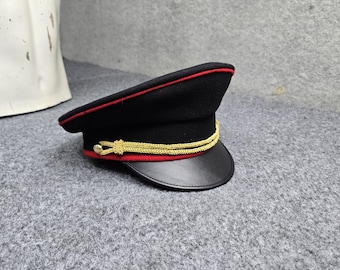 The Royal Marcher Dress Cap – A Red and Black Ceremonial Hat for Costumes & Parades