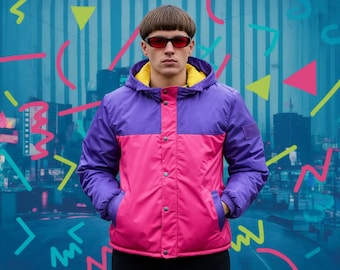 The 'Life Goes On' Hooded Jacket – A Retro 90s Colorblock Windbreaker Inspired by Oliver Tree
