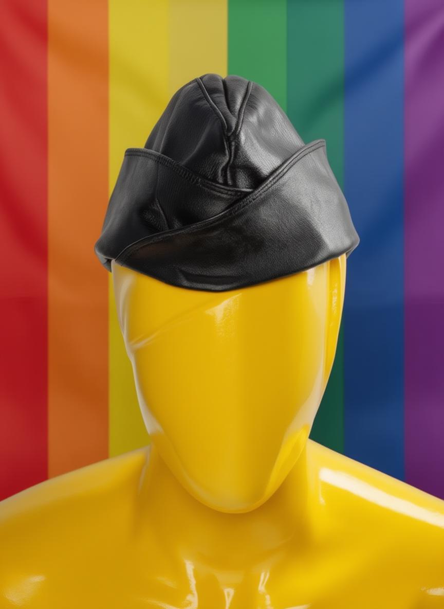 帽子 triangles hat black leather casquette 帽子 triangles hat black leather casquette トライアングルズハット
