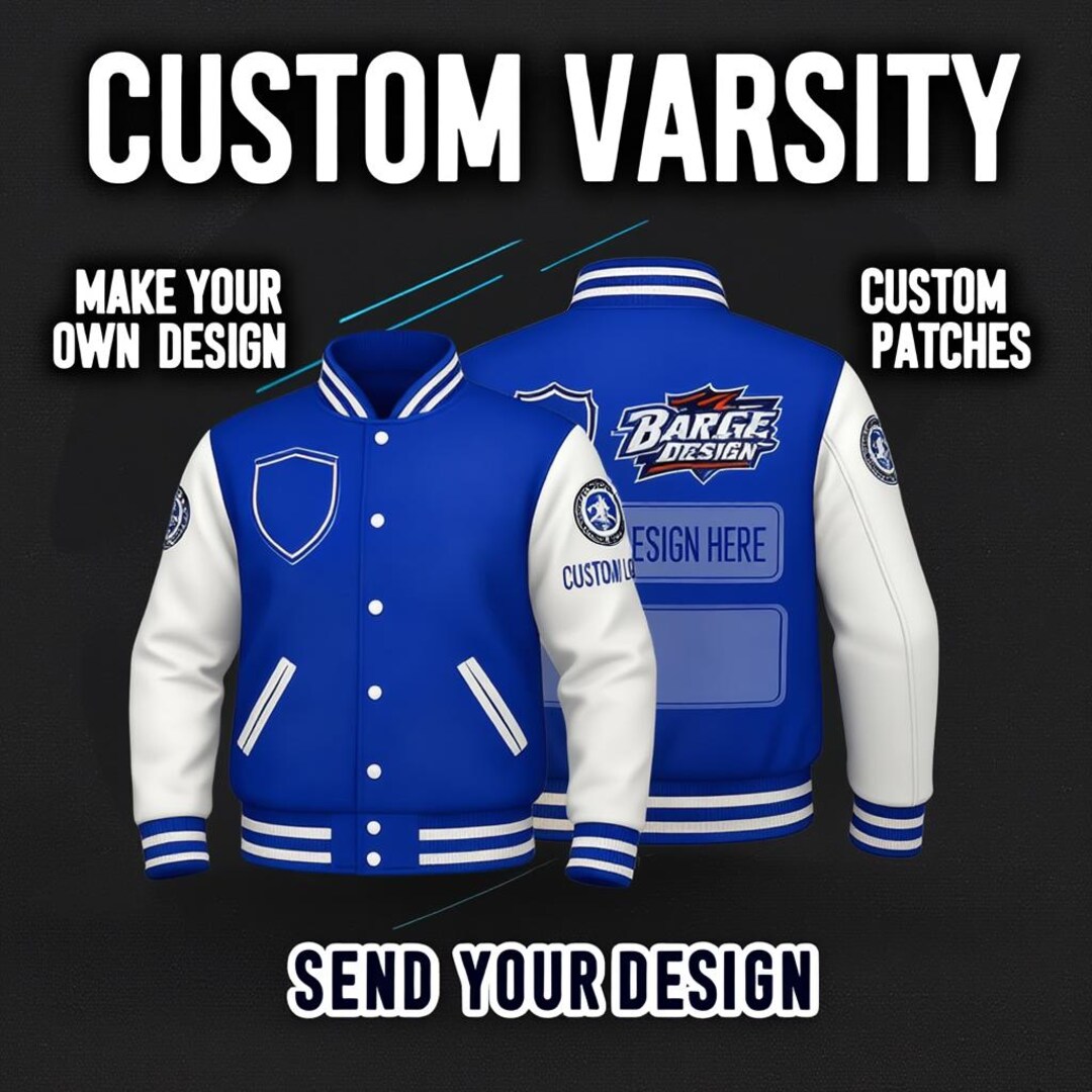 Custom Varsity Jacket: Personalized School Team Letterman - Etsy