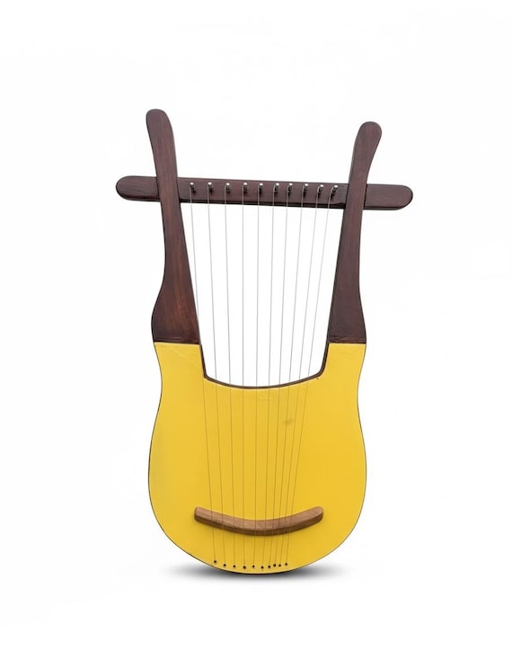 Old World Lyre Harp 10 String Rosewood | Handcrafted Medieval Harp