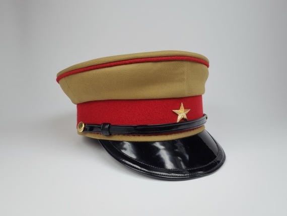Nakata IJA Officer Visor Cap, Imperial Japanese Army Hat, WWII