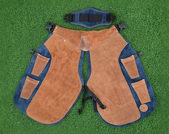 Professional Leather Farrier Chaps | Heavy Duty Blacksmith Apron | Genuine Cowhide Horseshoeing Chaps | Tools & Equipment