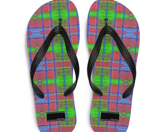 Vintage Fringe Flip-Flops
