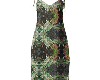 Baby Rabbit Tie-strap midi dress
