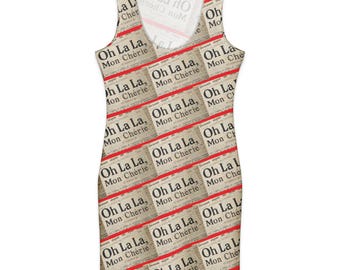 Oh La La Cotton bodycon dress