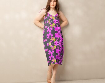 Eclipse Tie-strap midi dress