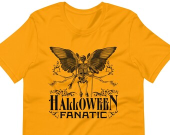 Unisex t-shirt, Halloween, Vintage, October 31, Oct 31, Harvest, Fall, Octoberfest, Trick or Treat, Costume, Gift, Skeleton, Antler, Horror