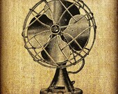 Emerson Electric Fan Vintage Artwork Digital Image Transfer Download 300 dpi for Pillows Totes Bags Napkins Towels