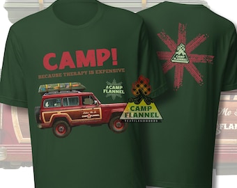 T-shirt unisexe, chemise de camping, tout-terrain, t-shirt de randonnée, thérapie, bien-être, manches courtes, souple, SUV, jeep, boue, camping, vintage, voyage sur la route