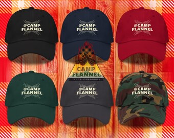 Chapeau papa, flanelle de camping, casquette papa, casquette souple, casquette de baseball, casquette de rallye, sports, extérieur, camping, chapellerie, camouflage, merchandising, objet décoratif, style décontracté, sangle