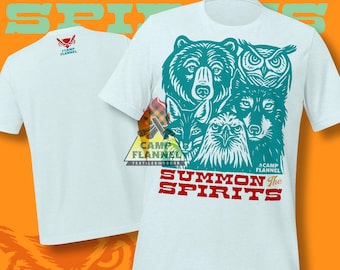 Unisex t-shirt, Summon the Spirits, Spirit Animal, Magic Animal, Wildlife, Spiritual, Wolf, Eagle, Fox, Bear, Owl, Native, Superstition