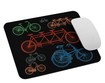 Bicycles Mouse pad Mousepad Computer Desk Desktop Work Foam Bicycle Bike Cycle Cycling Transportation Ride Wheels Spokes FREE Shipping!