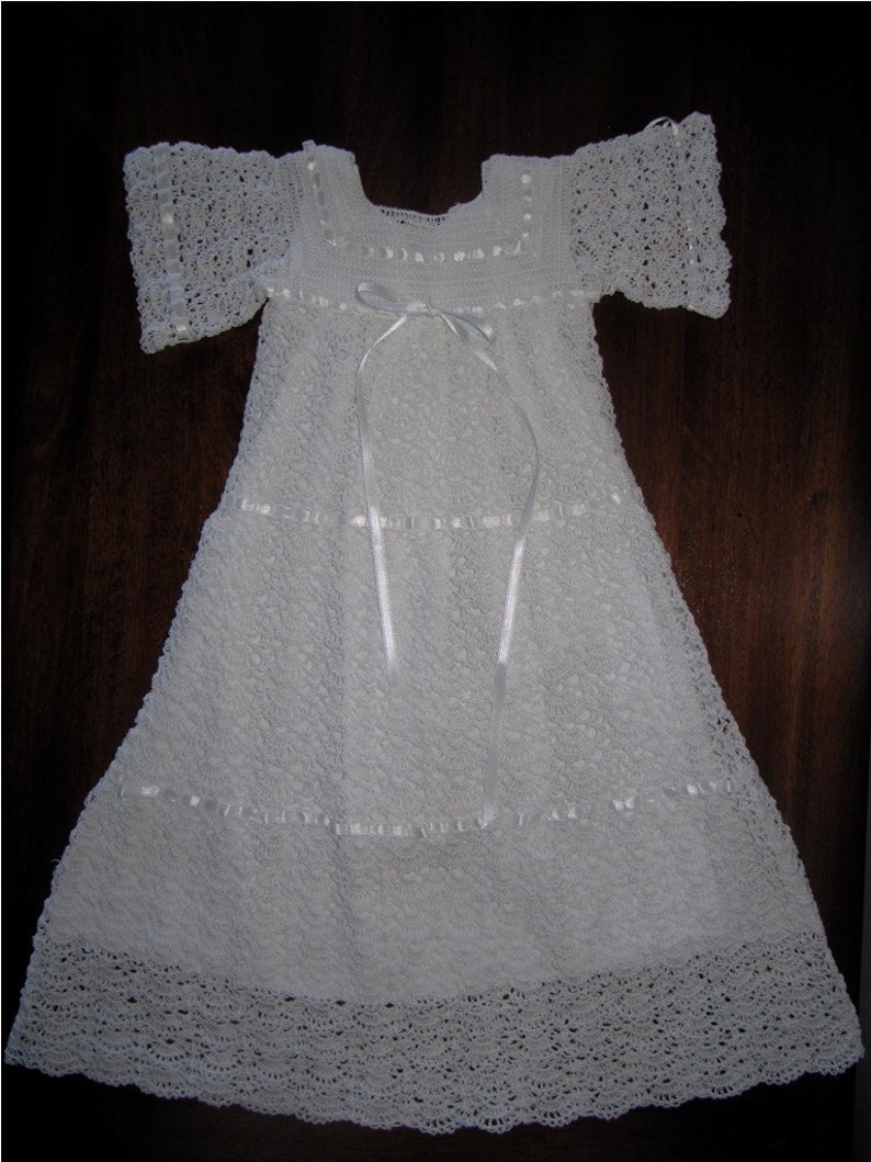 Christening Gown Crochet Pattern PDF 951 Elizabeth's Etsy