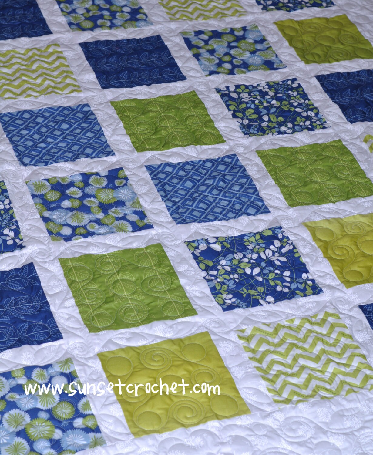 Easy Summer Squares Quilt Pattern 223 Etsy