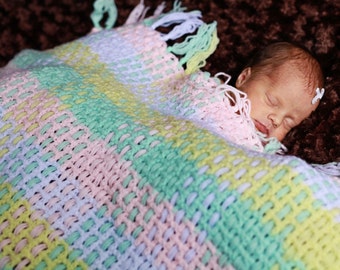 Easy Perfect Plaid Baby Afghan Crochet Pattern (201)