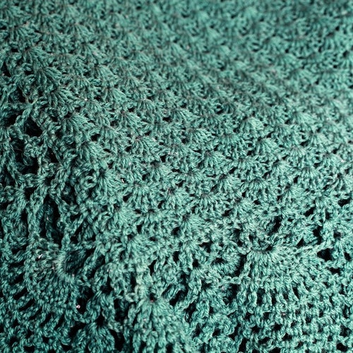 Pineappleedged Baby Afghan Crochet Pattern 204 Etsy