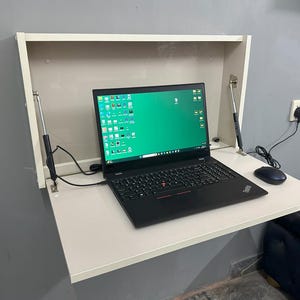 Wandgemonteerd opklapbaar bureau voor laptop, studeerkamer, schrijven, keukensnijtafel - Ruimtebesparend