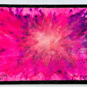 Unique Card Original Art Greeting Card Hand Painted Abstract Watercolor 5X7 Art