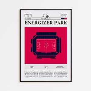 St. Louis City SC Poster, Energizer Park Print, Soccer Poster, Sports Poster Print, Minimalist Soccer Wall Art, Soccer gift