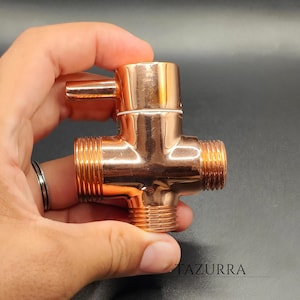 Vintage Brass Cross Handle Faucet Knob: Antique Style Fixture Replacement