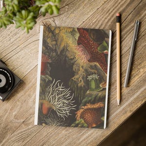 Marine Life Journal Softcover Notebook with Vintage Ocean Creatures Great Gift for Biology Students or Ocean Lovers