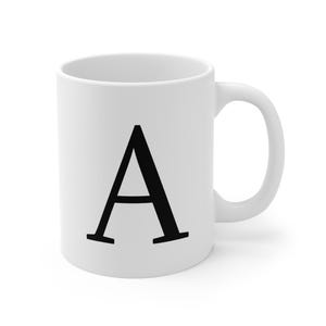 Personalized Monogram Coffee Mug: Custom Letter Drinkware