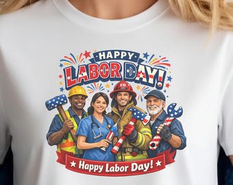 Happy Labor Day Shirt, Patriotic Worker T Shirt, American Flag Tools Tee, Tradesman Gift, Labor Day Celebration Shirt