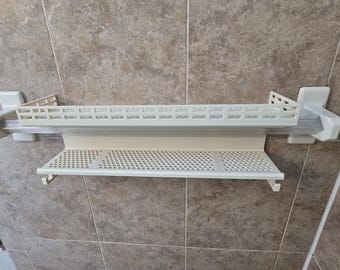 No-Drill Shower Caddy (14" to 17”) with Hooks | Fits Diamond Towel Bars