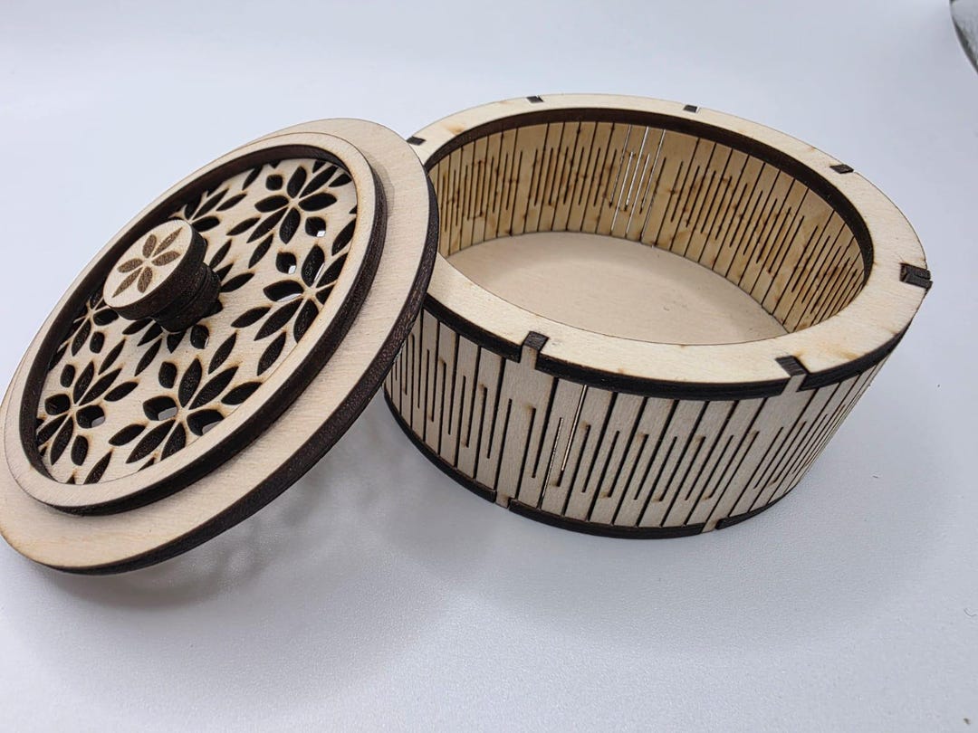 Decorative Round Box - Etsy