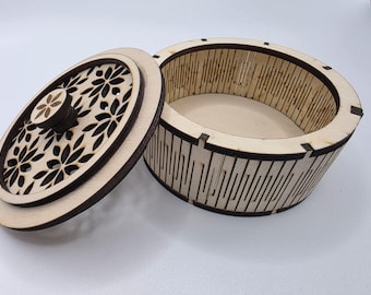 Decorative round box